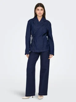 ONLMADELINE Høy midje Wide Leg Fit Jeans
