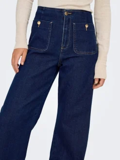 ONLMADELINE Høy midje Wide Leg Fit Jeans