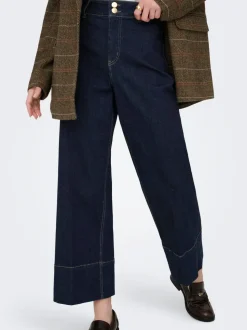 ONLMADISON Høy midje Wide Leg Fit Cropped Jeans