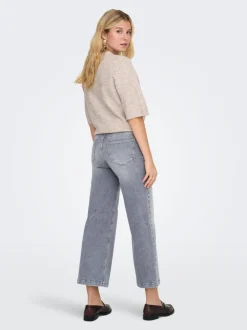 ONLMADISON Høy midje Wide Leg Fit Cropped Jeans