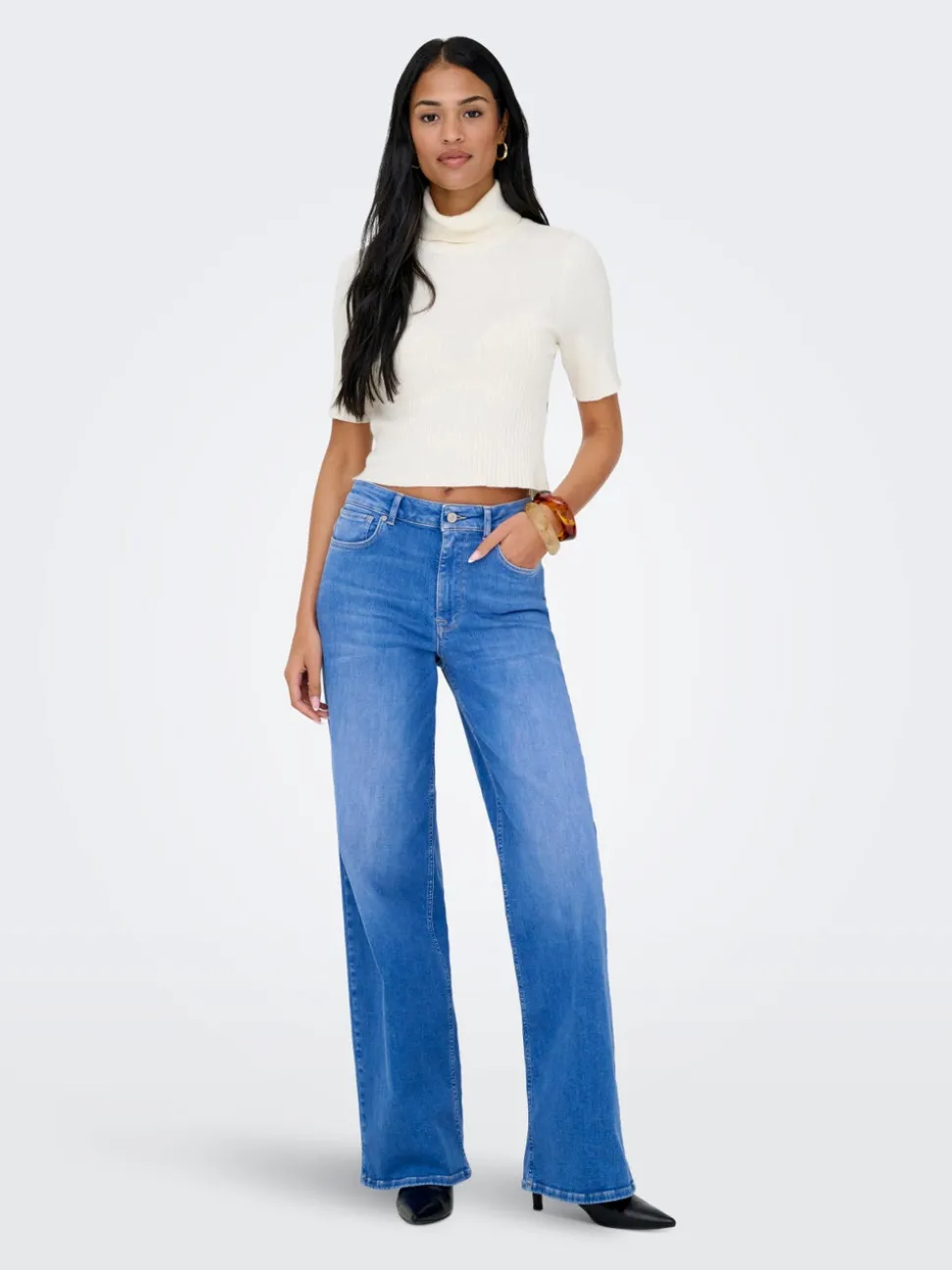 ONLMADISON Høy midje Wide Leg Fit Jeans