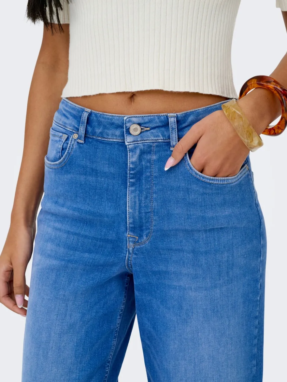 ONLMADISON Høy midje Wide Leg Fit Jeans