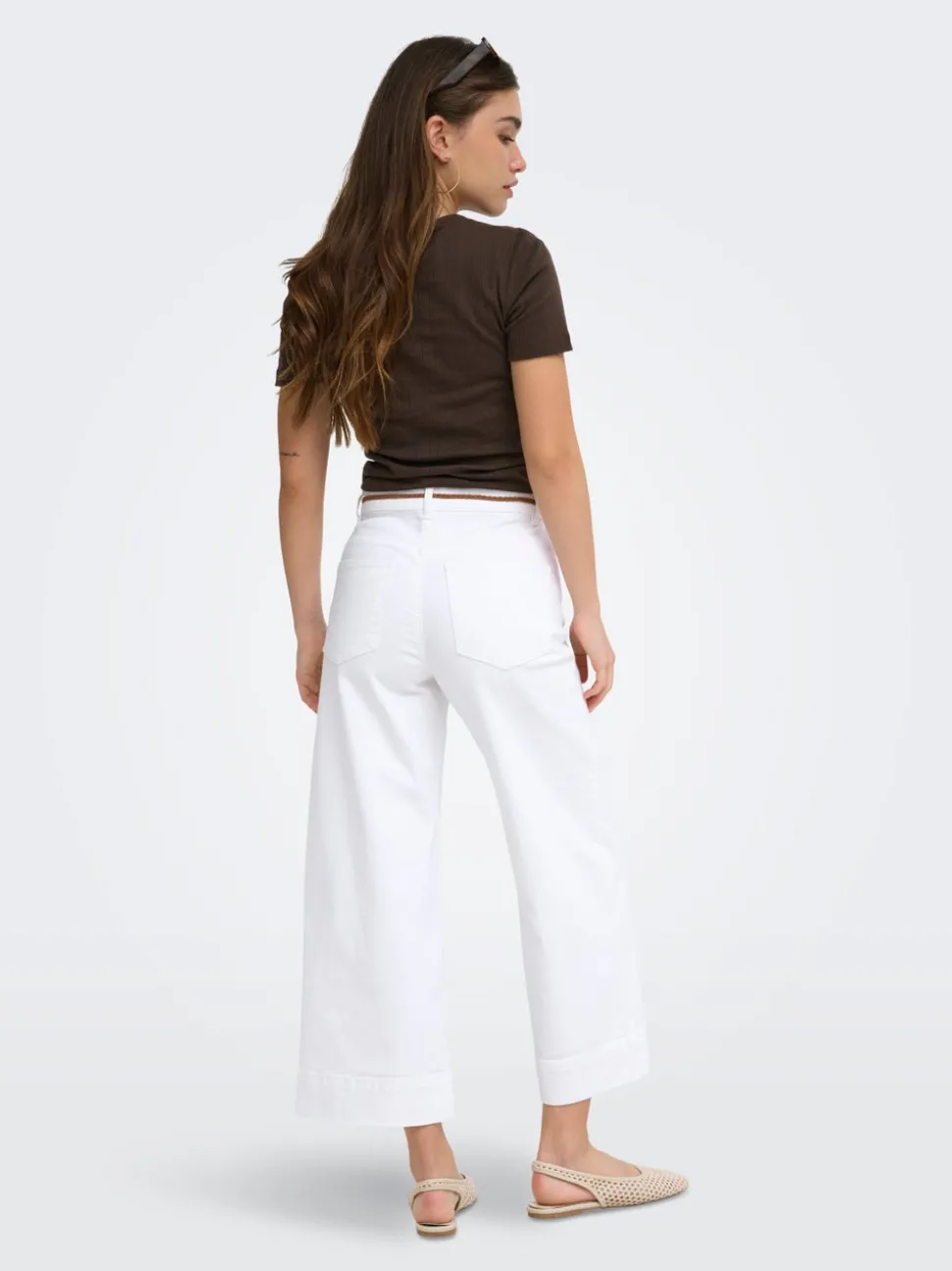 ONLMADISON Høy midje Wide Leg Fit Cropped Jeans