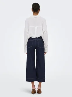 ONLMADISON Høy midje Wide Leg Fit Cropped Jeans