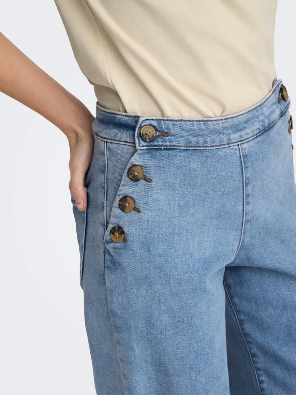 ONLMADISON Høy midje Wide Leg Fit Jeans