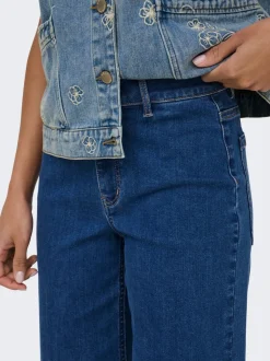ONLMADISON Høy midje Wide Leg Fit Cropped Jeans