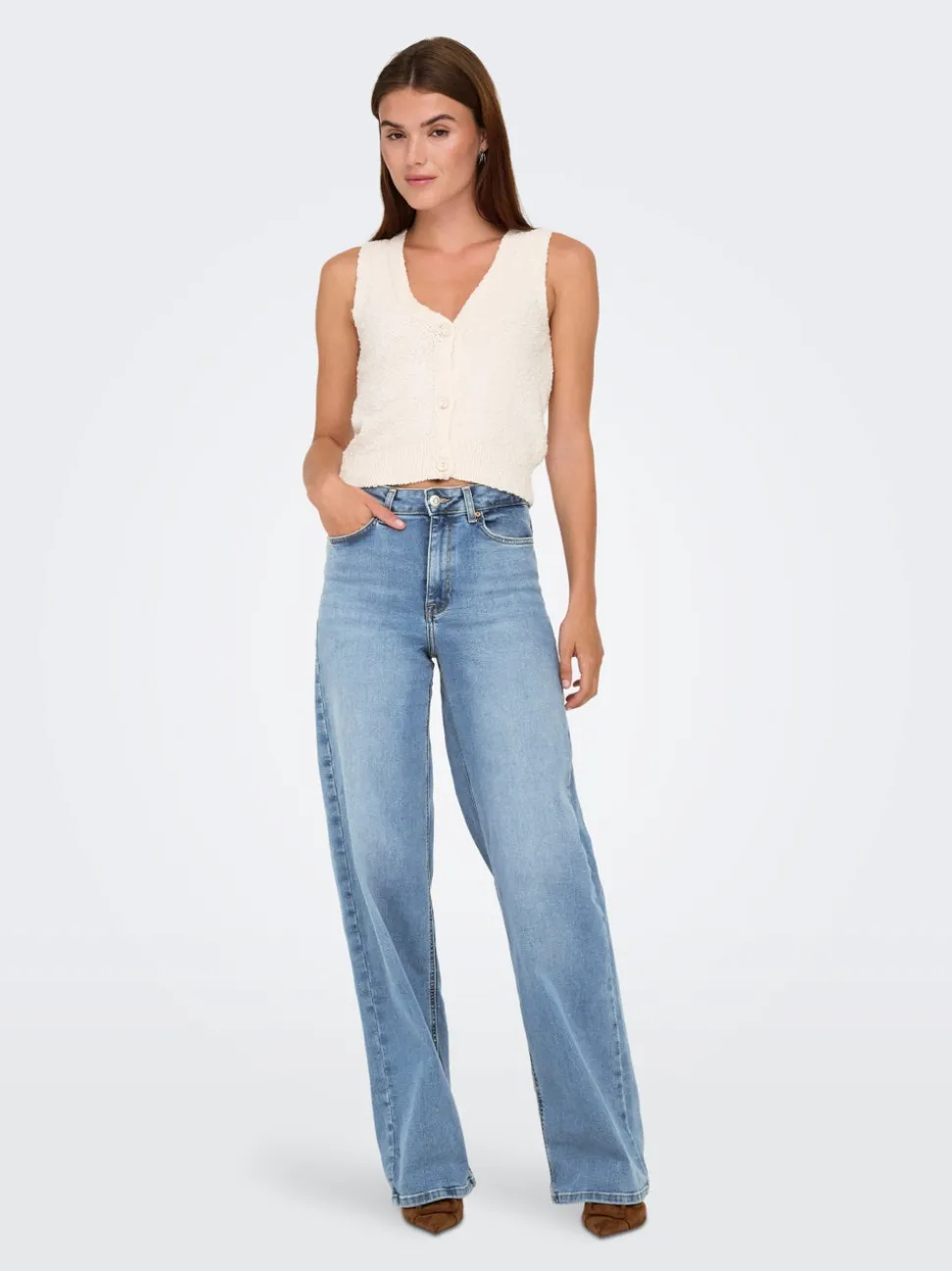 ONLMADISON Høy midje Wide Leg Fit Jeans