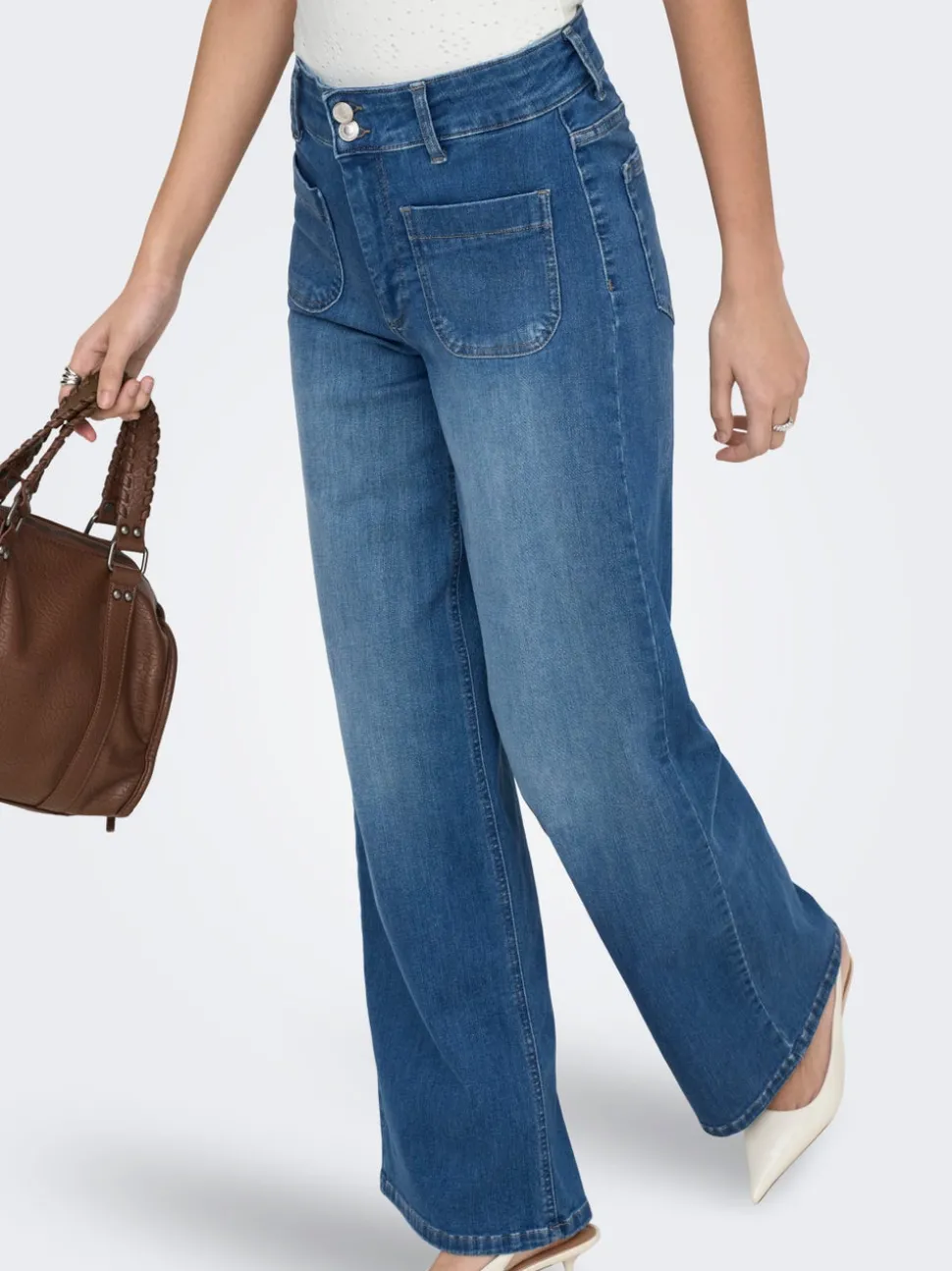 ONLMADISON Høy midje Wide Leg Fit Jeans