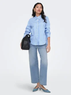 ONLMADISON Høy midje Wide Leg Fit Cropped Jeans