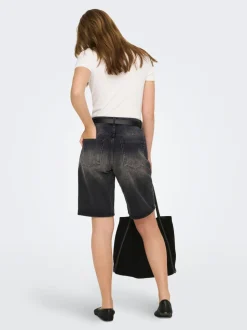 ONLMATE Middels høy midje Baggy Fit Denimshorts