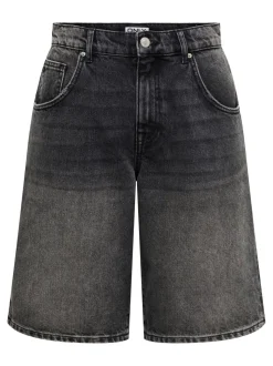ONLMATE Middels høy midje Baggy Fit Denimshorts