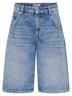 ONLMATE Middels høy midje Baggy Fit Denimshorts