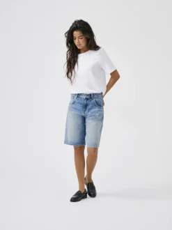 ONLMATE Middels høy midje Baggy Fit Denimshorts
