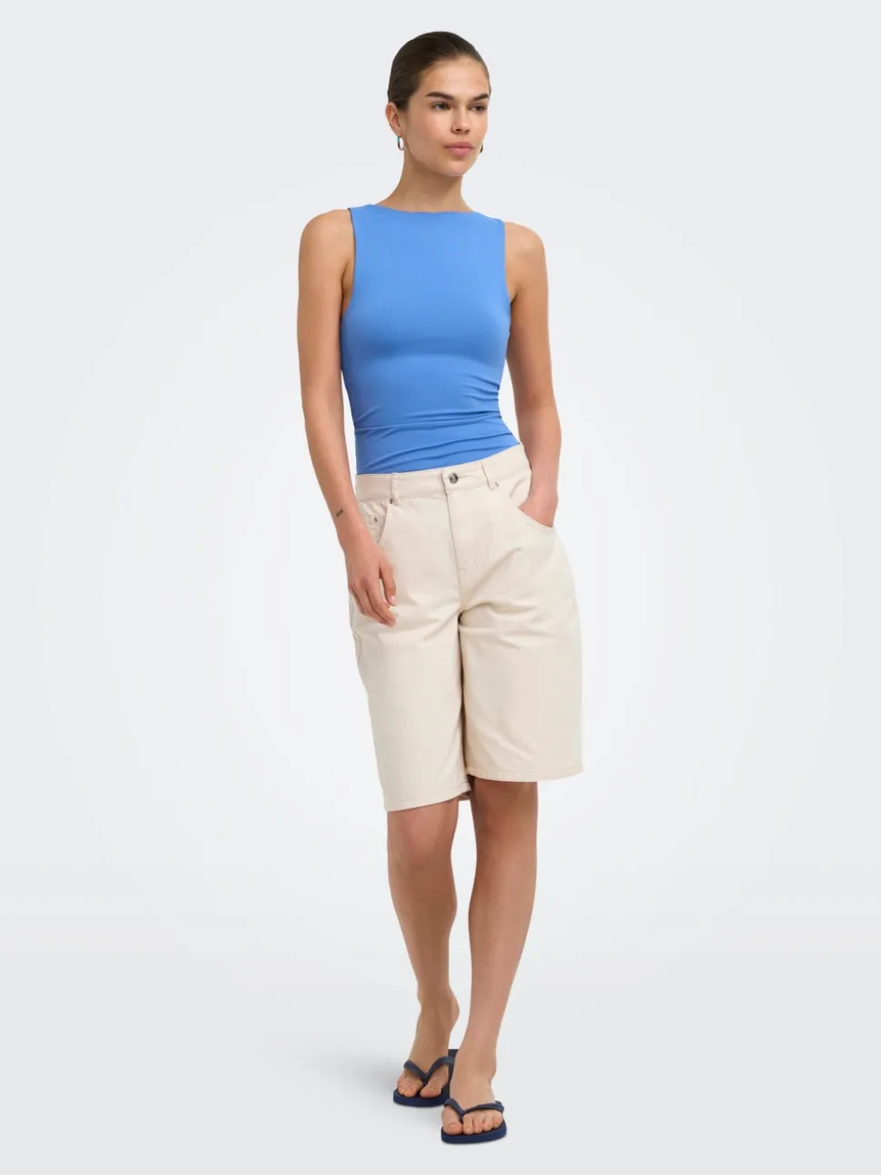 ONLMATE-SILLA Loose fit Denimshorts