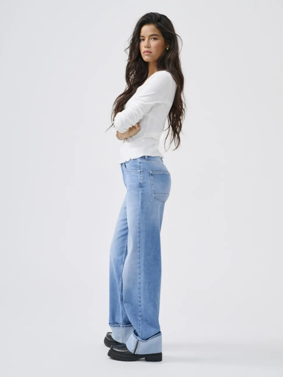 ONLMERCER Høy midje Wide Leg Fit Jeans
