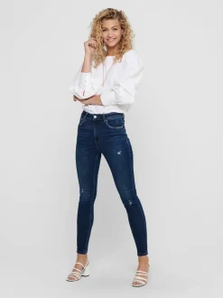 ONLMILA Høy midje Skinny Fit Ankellengde Jeans