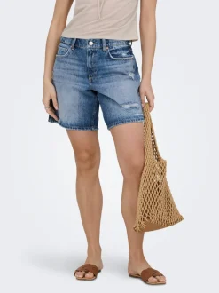 ONLMILTON Middels høy midje Regular Fit Denimshorts