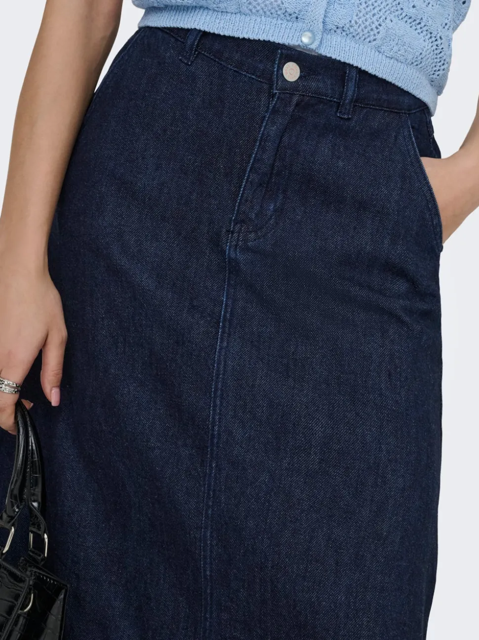 ONLMINDY Denim Denimskjørt Langt skjørt