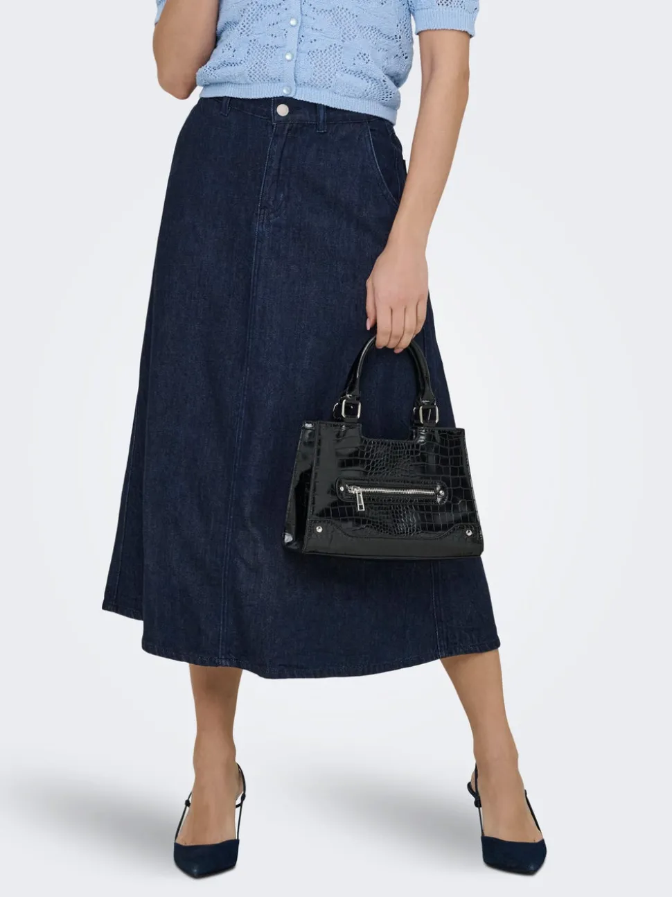 ONLMINDY Denim Denimskjørt Langt skjørt