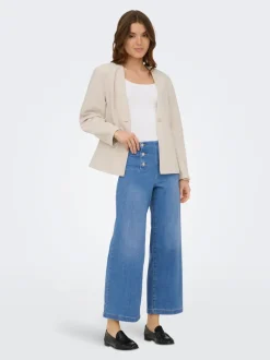 ONLNEW Høy midje Bred passform - beskåret Cropped Jeans