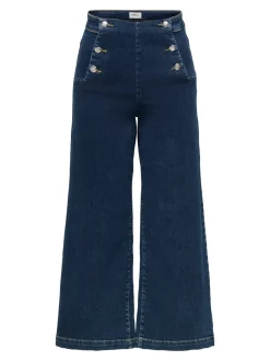 ONLNEW Høy midje Bred passform - beskåret Cropped Jeans