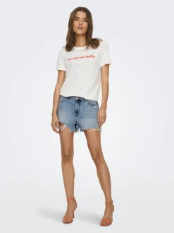 ONLPACY Høy midje Regular Fit Denimshorts