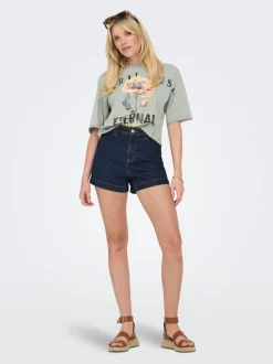 ONLPARIS Høy midje Regular Fit Denimshorts
