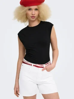 ONLPHINE Høy midje Regular Fit Denimshorts