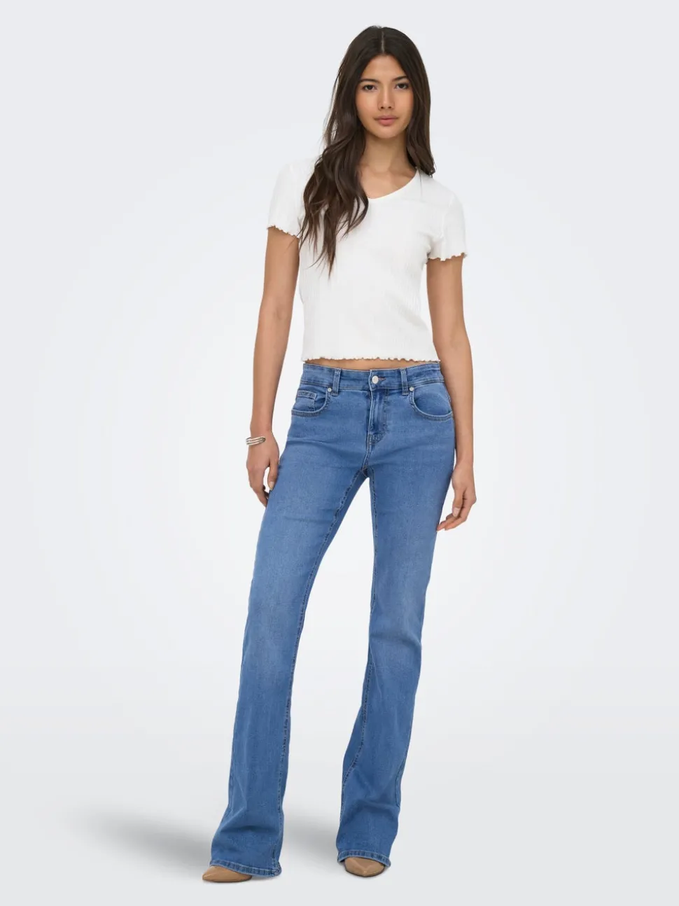 ONLPHOEBE Lav midje Flared Fit Jeans
