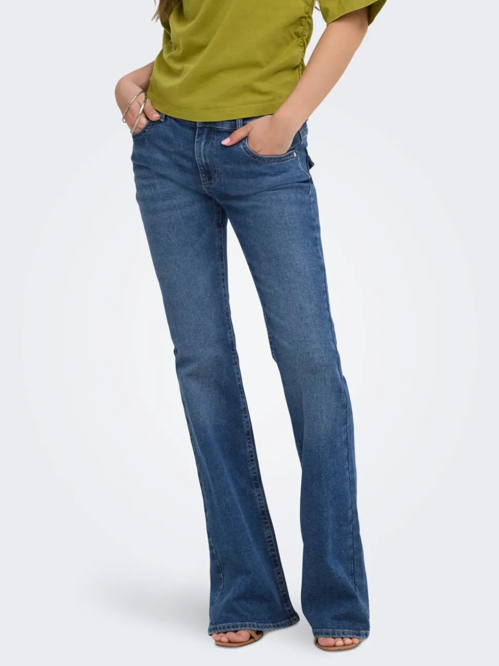 ONLPHOEBE Lav midje Flared Fit Jeans