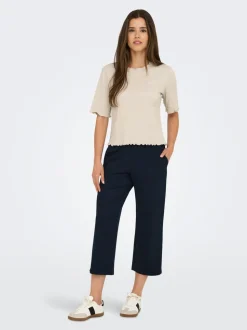 ONLPOPTRASH-SUKI Cropped Fit Klassisk bukse