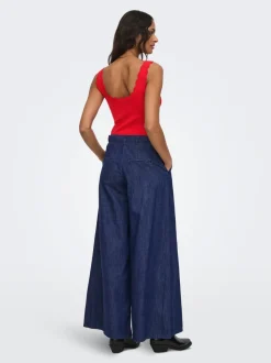 ONLPOSE Høy midje Wide Leg Fit Jeans