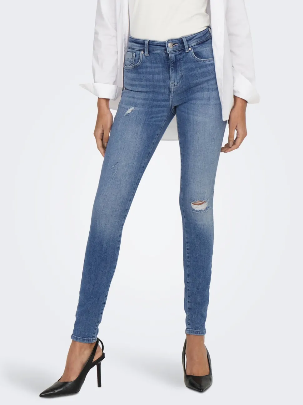 ONLPOWER Middels høy midje Skinny Fit Jeans