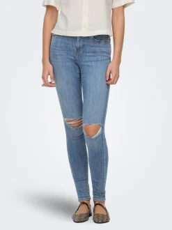 ONLPOWER Middels høy midje Skinny Fit Ankellengde Jeans