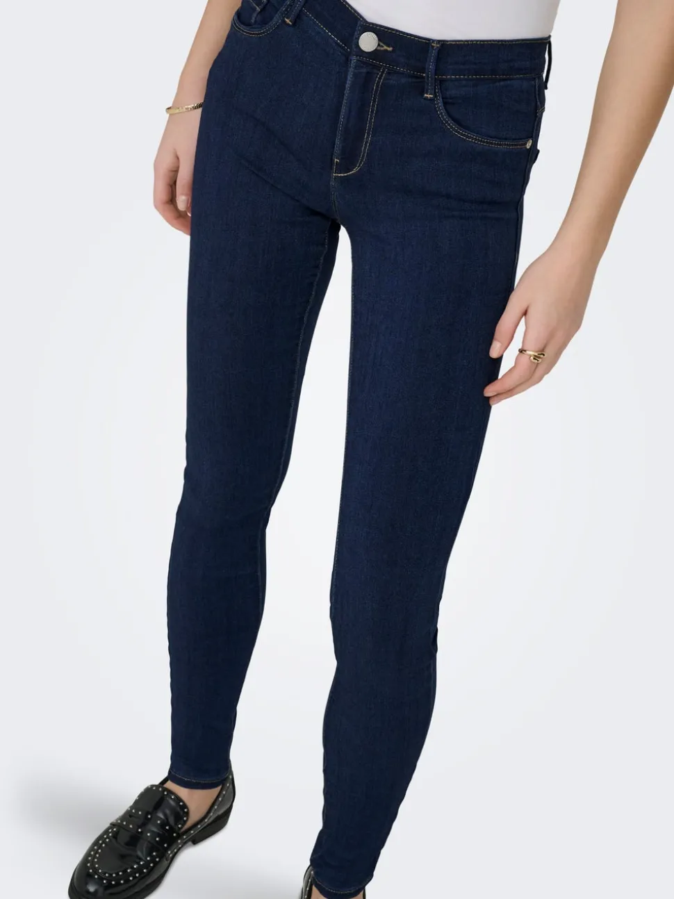 ONLRAIN Middels høy midje Skinny Fit Jeans