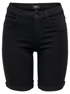 ONLRAIN Middels høy midje Bodycon Fit Denimshorts