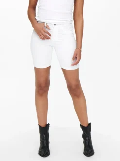 ONLRAIN Middels høy midje Bodycon Fit Denimshorts