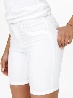 ONLRAIN Middels høy midje Bodycon Fit Denimshorts