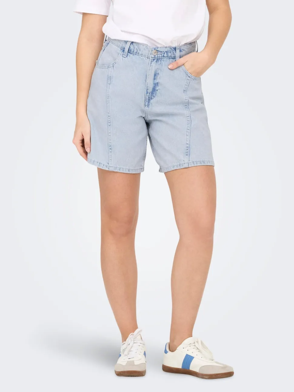 ONLREBECCA Middels høy midje Regular Fit Denimshorts