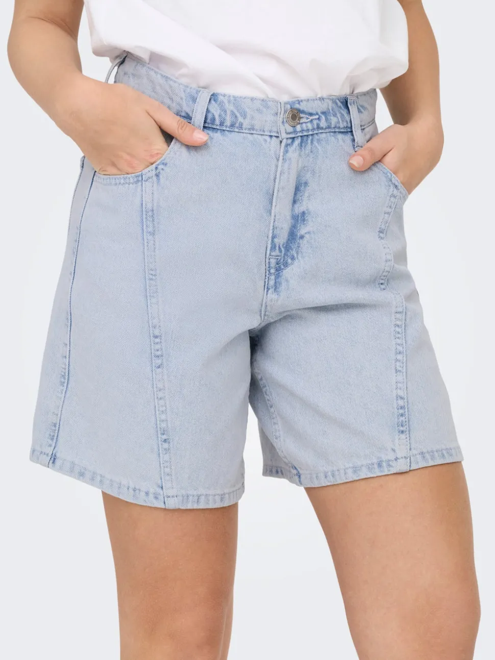 ONLREBECCA Middels høy midje Regular Fit Denimshorts