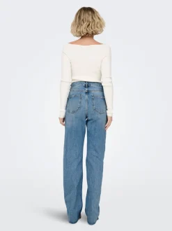 ONLRILEY Høy midje Straight Fit Jeans
