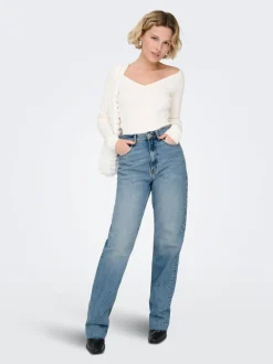 ONLRILEY Høy midje Straight Fit Jeans