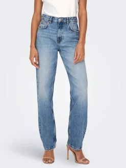 ONLROBYN Høy midje Straight Fit Jeans