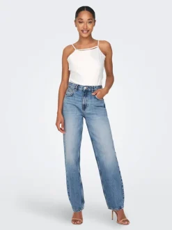 ONLROBYN Høy midje Straight Fit Jeans
