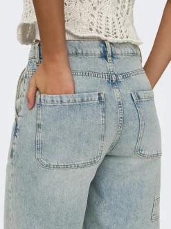 ONLRUTH Middels høy midje Loose fit Denimshorts