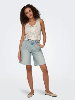 ONLRUTH Middels høy midje Loose fit Denimshorts