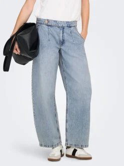 ONLSAVONA Middels høy midje Barrel-passform Ankellengde Jeans