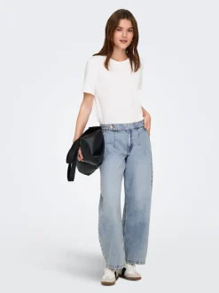 ONLSAVONA Middels høy midje Barrel-passform Ankellengde Jeans