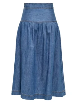 ONLSEVIGNY Denimskjørt Langt skjørt