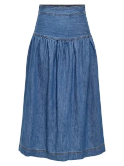ONLSEVIGNY Denimskjørt Langt skjørt